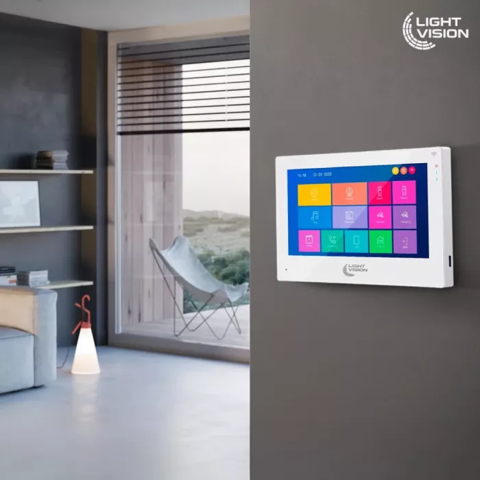 Light Vision SINGAPORE WiFi FHD WHITE (AI) 10" Відеодомофон