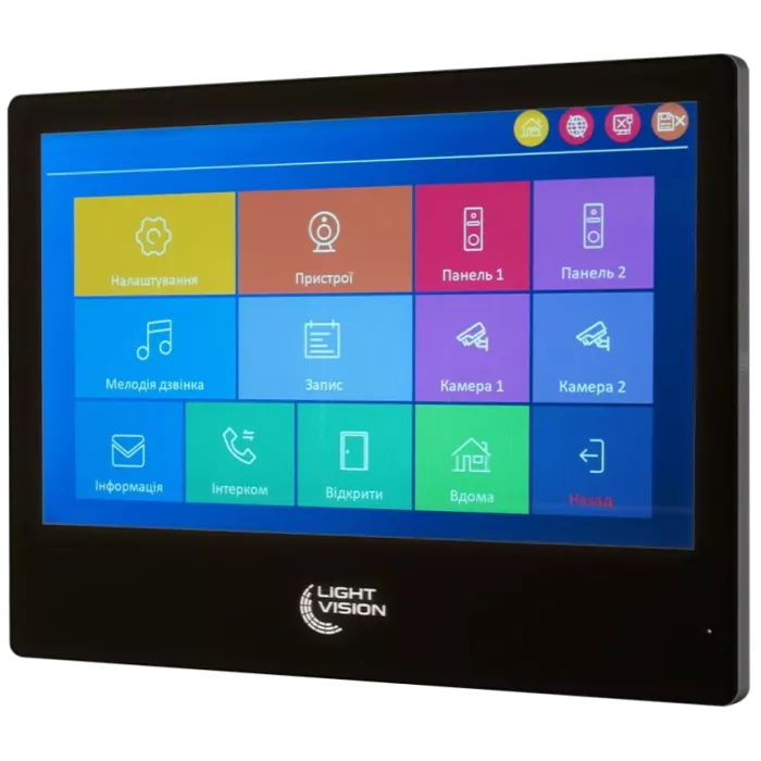Light Vision SINGAPORE WiFi FHD BLACK (AI) 10" Відеодомофон
