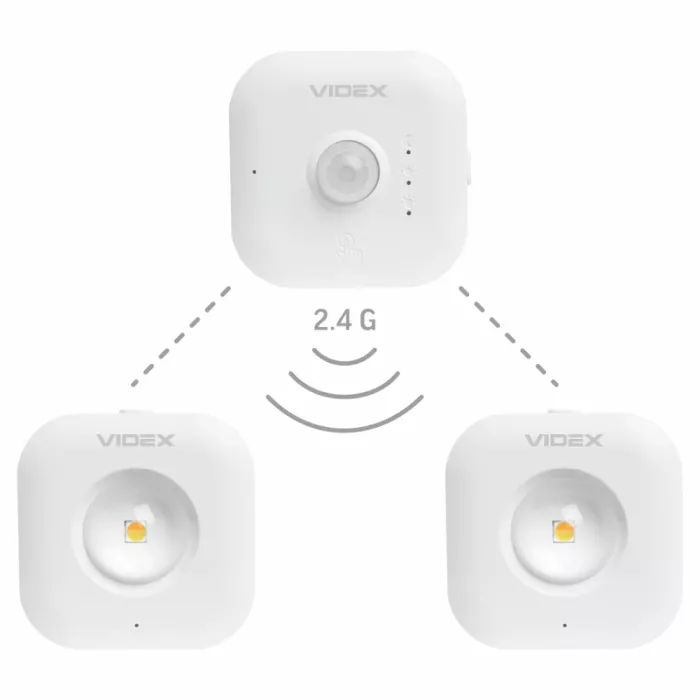 VIDEX VL-NL075-21 35Lm 3000K-6500K Набір LED світильників акумуляторних з датчиком руху
