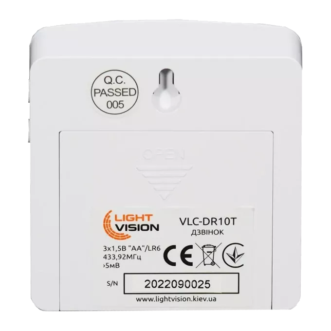 Light Vision VLC-DR10T(Tuya) Дверний дзвінок