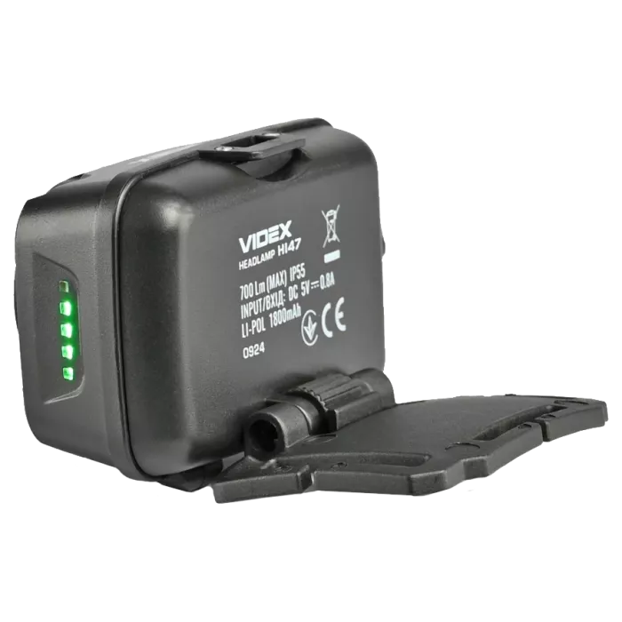 VIDEX VLF-H147 700 Lm, 5000K, USB-C Налобный фонарь