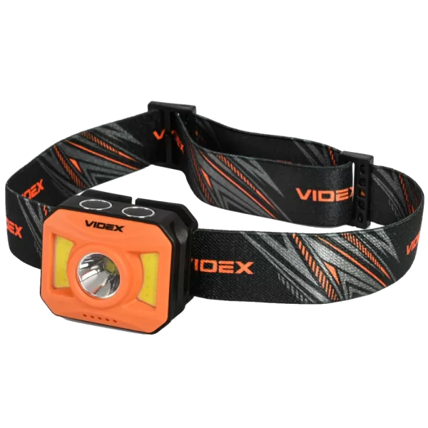 VIDEX VLF-H085-OR 400Lm 5000K Налобний світлодіодний ліхтарик
