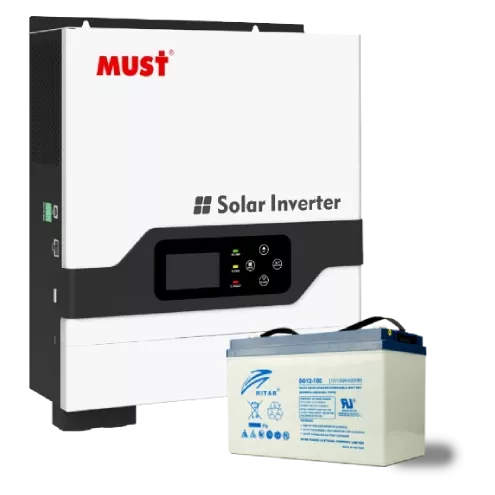 Must PV18-1012 VPM II гібридний однофазний чиста синусоїда Комплект