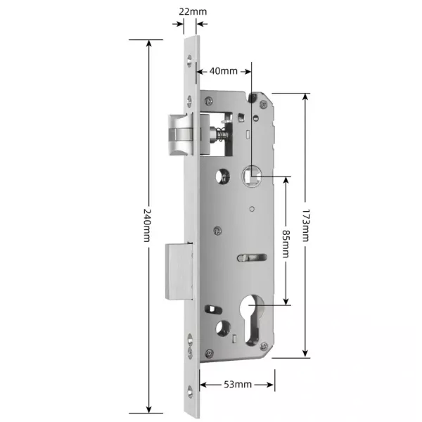 SEVEN LOCK 4585 Врізна частина