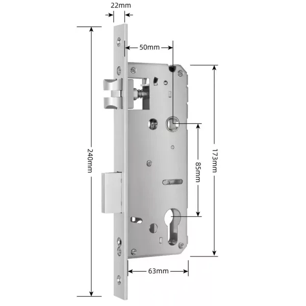 SEVEN LOCK 5085 Врізна частина