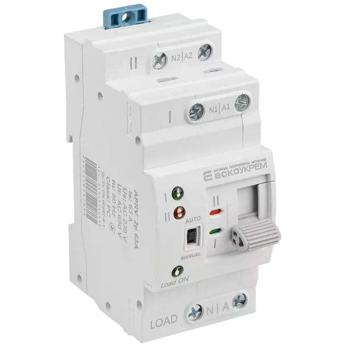 ACKO (I-II) APRV 2p 63A Автоматичний перемикач вводу