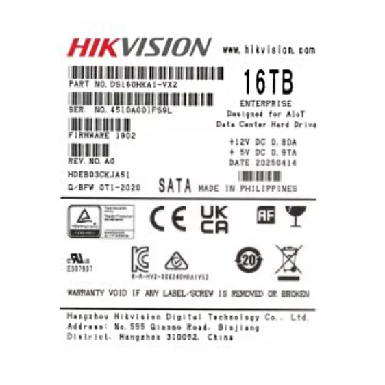 Hikvsion DS160HKAI-VX2 Жорсткий диск внутрішній