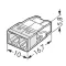 COMPACT 2х2.5 (без пасти) Клема WAGO 2273-202