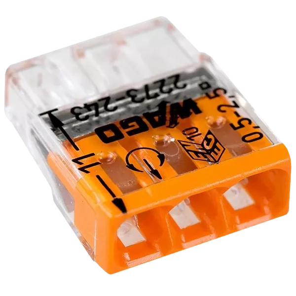 WAGO COMPACT 2273-243 3х2,5 (з пастою) Клема