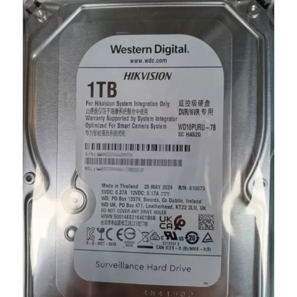 Western Digital WD10PURU-78 1Тб Жорсткий диск внутрішній