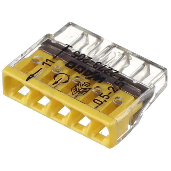 Wago 2273-205 5-проводів 0,5-2,5мм2 (без пасти) Клема