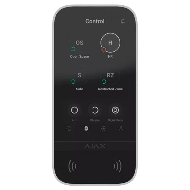 Ajax KeyPad TouchScreen (8EU) white Клавіатура