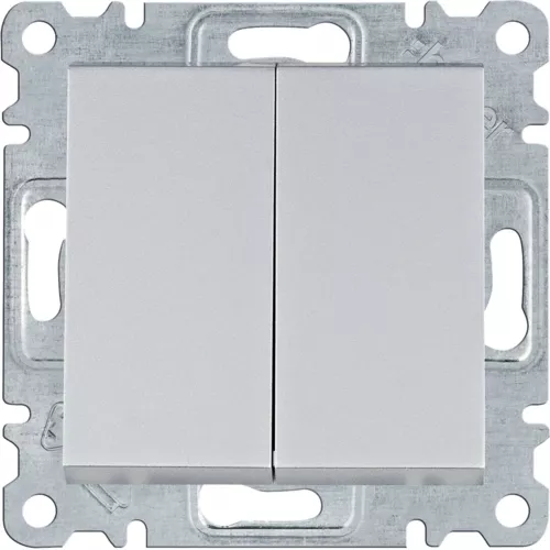 Hager Lumina WL0042 Выключатель 2-клавишный