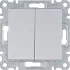 Hager Lumina WL0042 Выключатель 2-клавишный