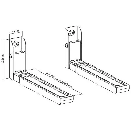Gembird WM-U30-01-W 30 кг Кронштейн універсальний