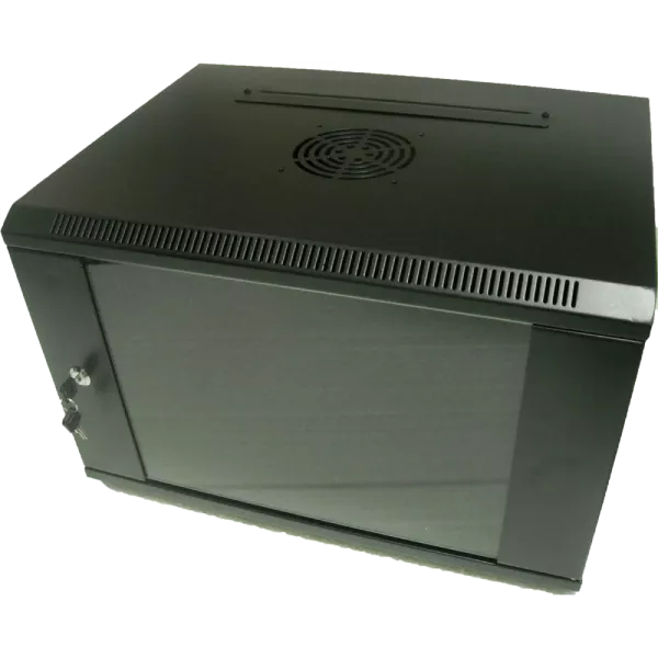 Hypernet WMNC-15U-FLAT-AC-BLACK Шафа коммутаційна настінна 15U 600x450 розбірна