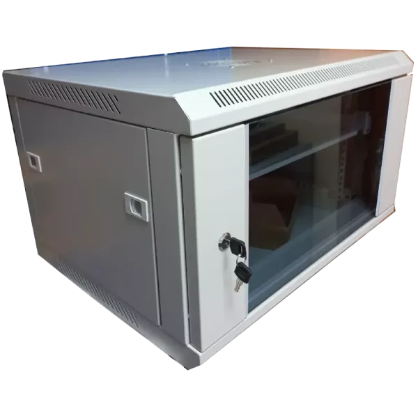 Hypernet WMNC-35-6U-FLAT-AC Шафа комутаційна настінна 6U 600x350 розбірна