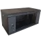 Hypernet WMNC-35-6U-FLAT-BLACK Шафа коммутаційна настінна 6U 600x350 розбірна чорна