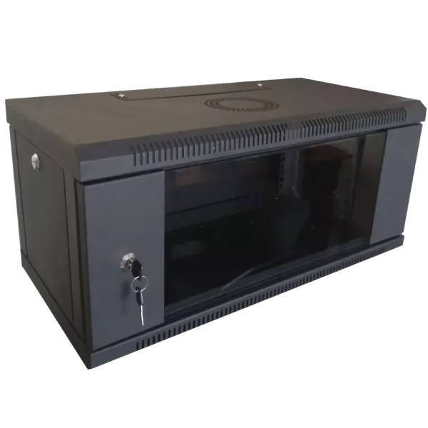 Hypernet WMNC-35-6U-FLAT-BLACK 6U 600x350 чорна Шафа коммутаційна