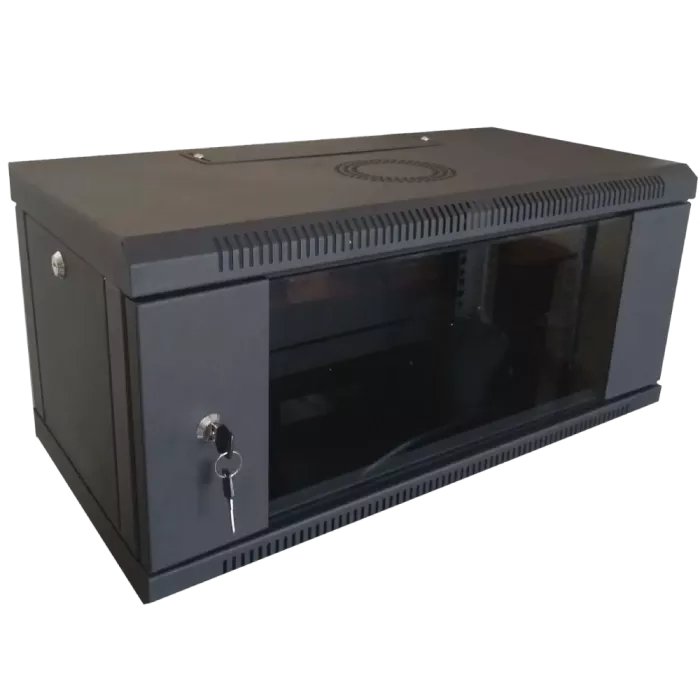 Hypernet WMNC-35-6U-FLAT-BLACK 6U 600x350 чорна Шафа коммутаційна