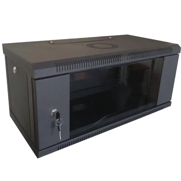 Hypernet WMNC-350-4U-FLAT-BLACK Шафа коммутаційна настінна розбірна чорна