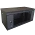 Hypernet WMNC-350-4U-FLAT-BLACK Шафа коммутаційна настінна розбірна чорна
