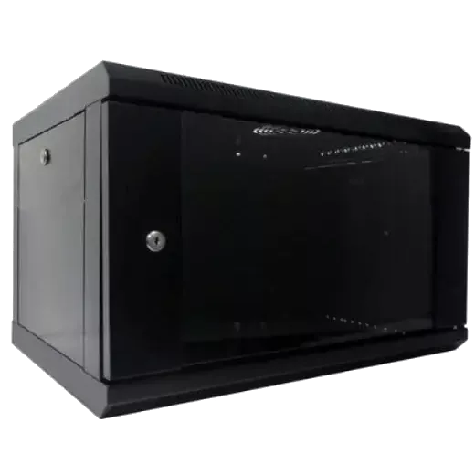 Hypernet WMNC-6U-FLAT-AC-BLACK Шафа коммутаційна настінна 6U 600x450 розбірна
