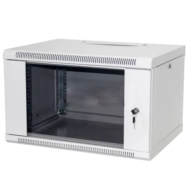 Hypernet WMNC66-6U-FLAT Шафа комутаційна настінна 6U 600x600 розбірна