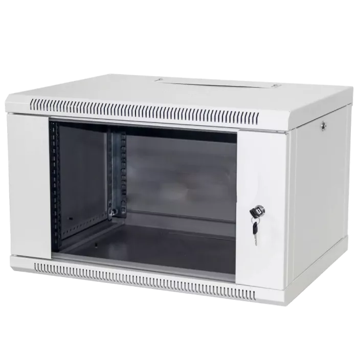 Hypernet WMNC66-6U-FLAT Шафа комутаційна настінна 6U 600x600 розбірна