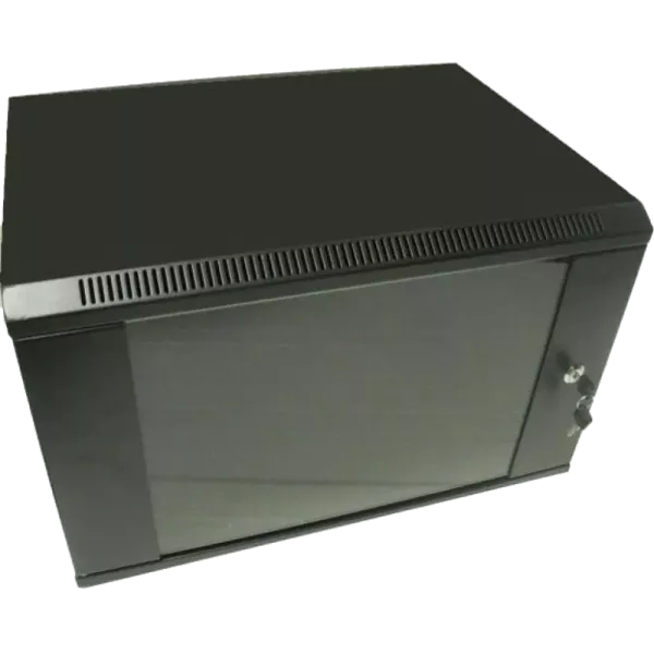 Hypernet WMNC66-9U-FLAT-AC-BLACK Шафа комутаційна настінна 9U 600x600 розбірна