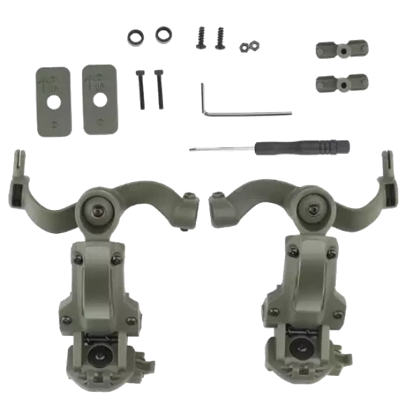 WoSporT Peltor/Earmor/Impact Sport (olive) Адаптер на шолом для навушників