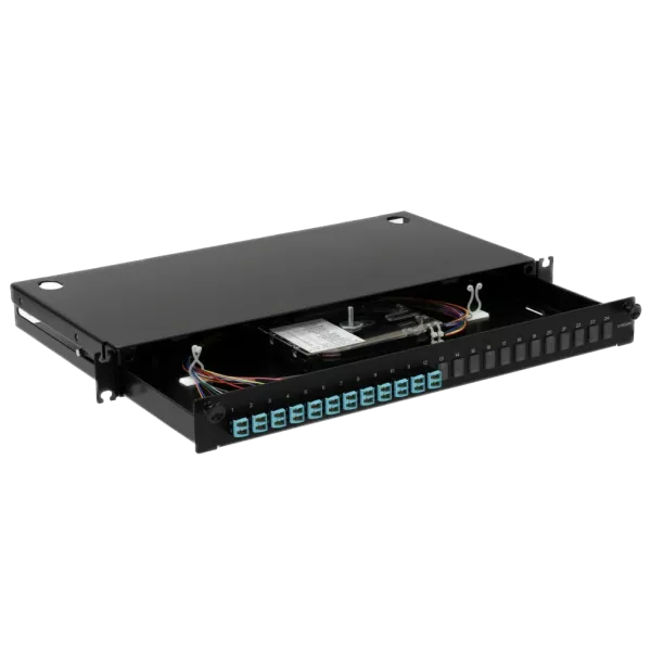 LAN1 з 12xLC Duplex OM3/OM4 24 пигтейл Патч-панель