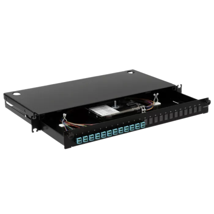 LAN1 з 12xLC Duplex OM3/OM4 24 пигтейл Патч-панель