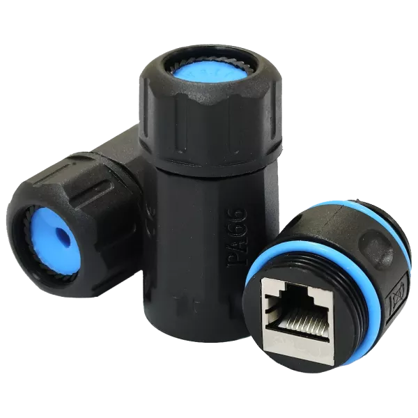 LW IP68 RJ45-RJ45 STP кат.6 Водонепроникний з'єднувач
