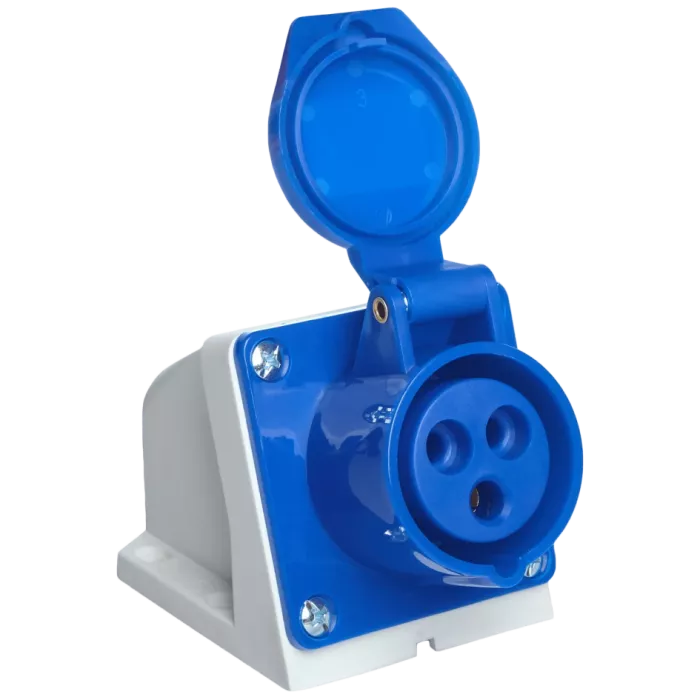UEA 113 16А 220В 2Р+Е IP44 Розетка стаціонарна зовнішня