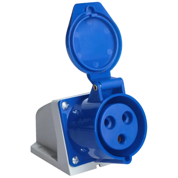 UEA 123 32А 220В 2Р+Е IP44 Розетка стаціонарна зовнішня