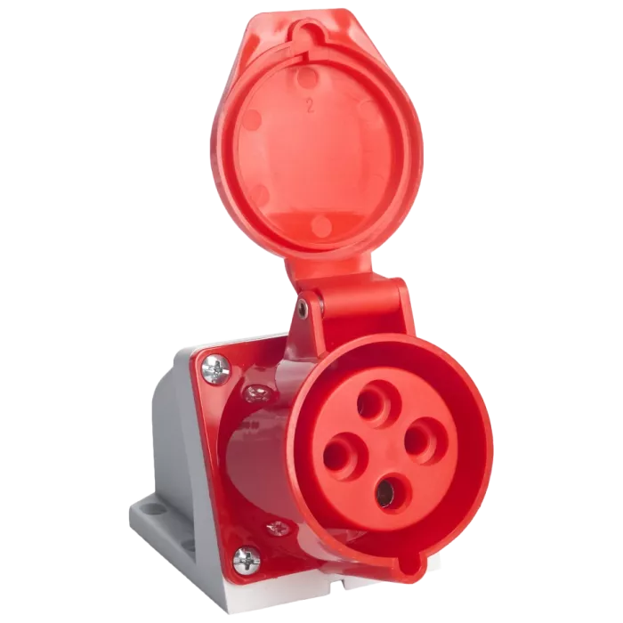 UEA 124 32А 380В 3Р+Е IP44 Розетка стаціонарна зовнішня