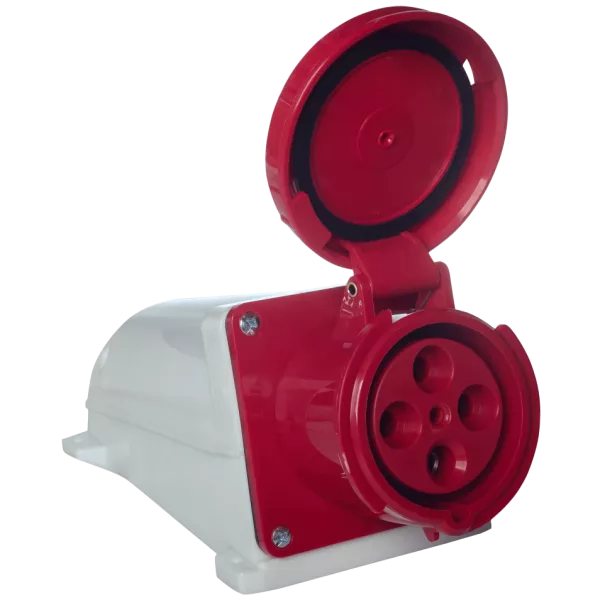 UEA 134 63А 380В 3Р+Е IP67 Розетка стаціонарна зовнішня