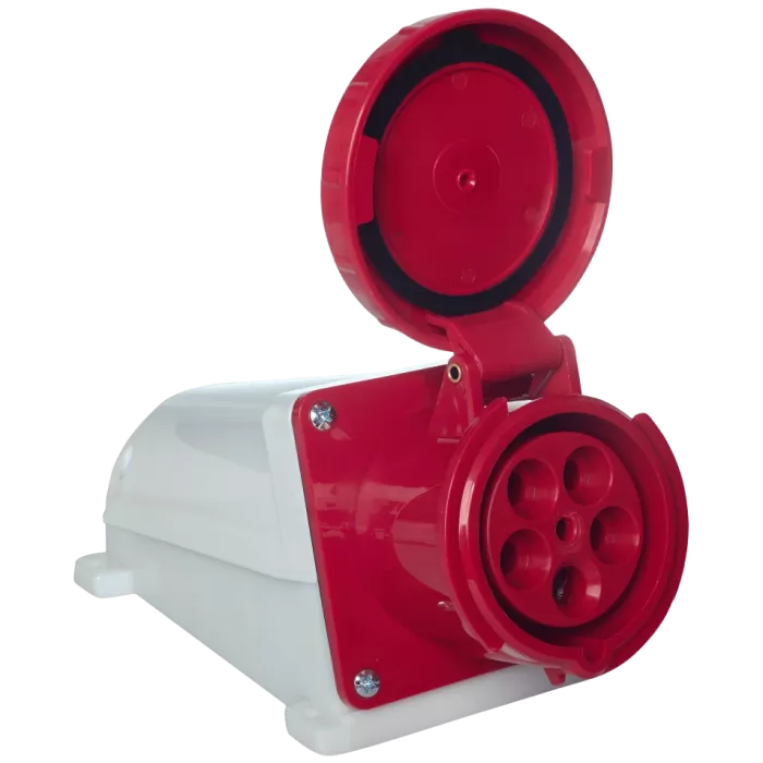 UEA 135 63А 380В 3Р+N+Е IP67 Розетка стаціонарна зовнішня