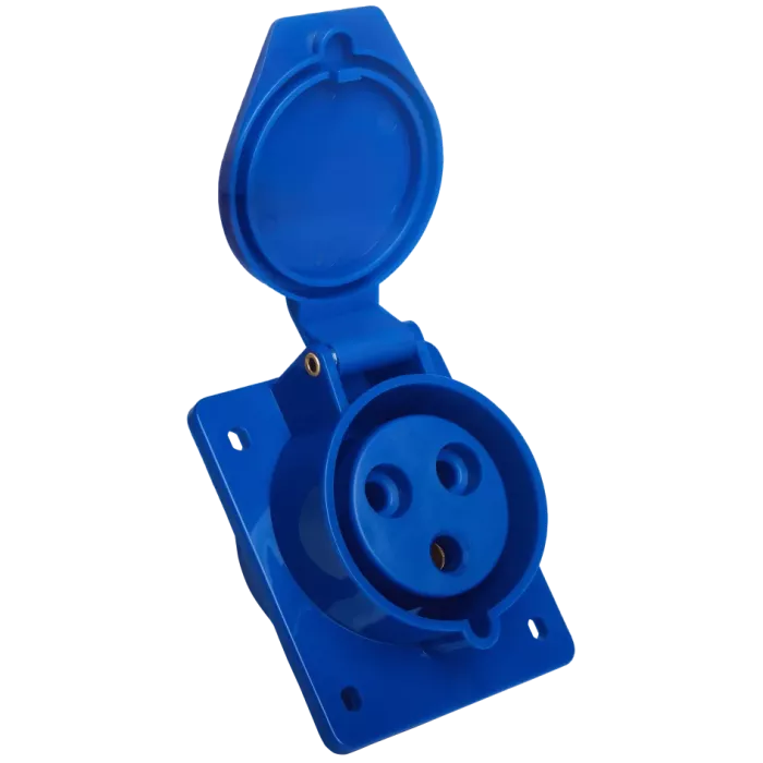 UEA 423 32А 220В 2Р+Е IP44 Розетка стаціонарна внутрішня вбудована