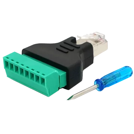 RJ-45(M) (8 контактов) с клеммами под кабель Разъем