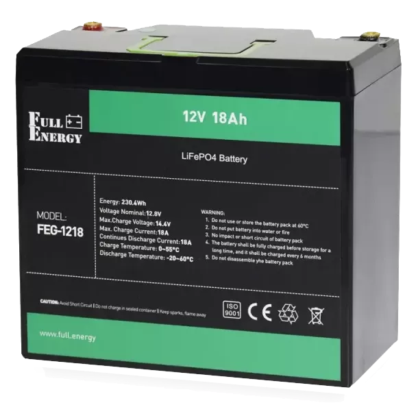 Full Energy FEG-1218 12В 18А*г Літієва акумуляторна батарея