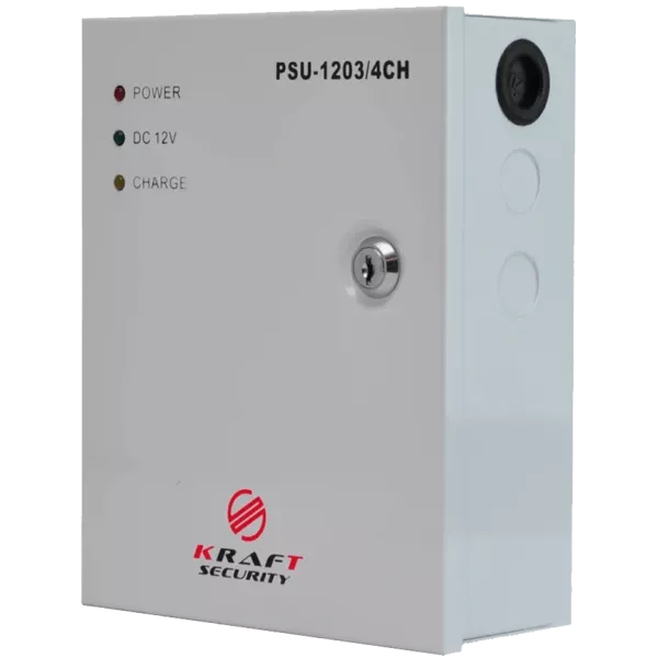 Kraft PSU-1203/4CH — Блок безперебійного живлення DC 12 V / 3 A