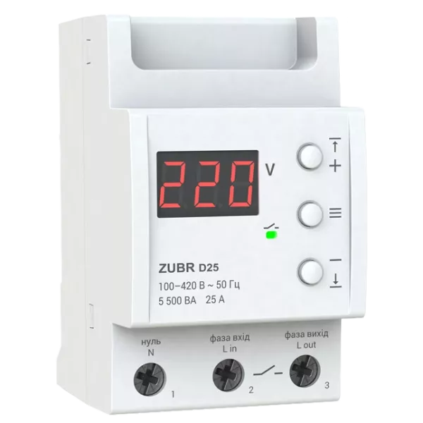 ZUBR D25 Реле напруги
