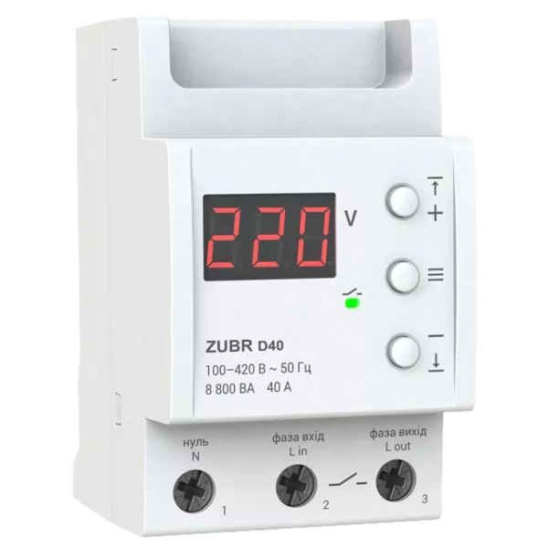 ZUBR D40 Реле напруги